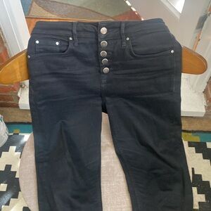 Boden black button fly skinny us 4P